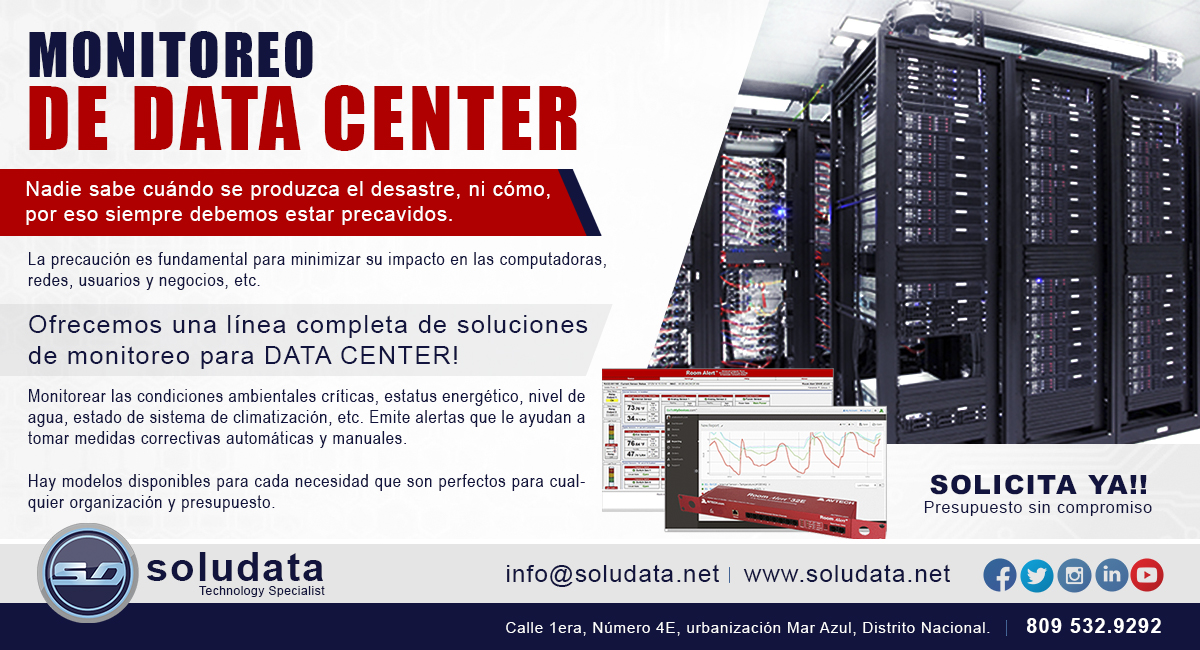 ofertas soludata monitoreo data center